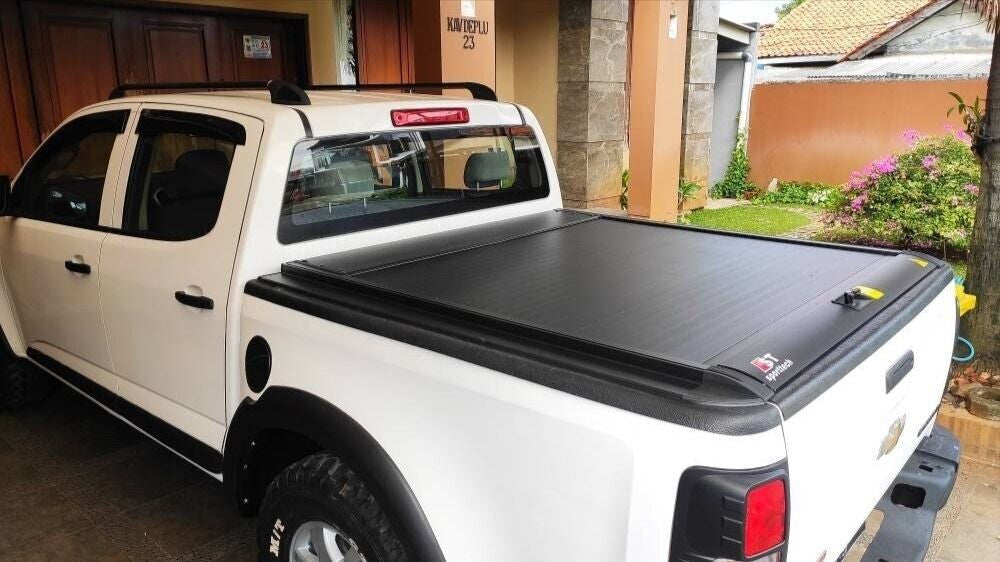 Tonneau Cover Roller Shutter for Nissan Navara NP300 2016+ Double Cab Bed Black