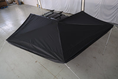 Apex4WD LED BLACK 270-Degree Awning - RIGHT Side Expedition Fold-out Vehicle Camping Tent