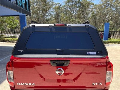Rear Canopy Nissan Navara NP300 (2016+) Hardtop Double Cab Metal Black 4x4 Steel