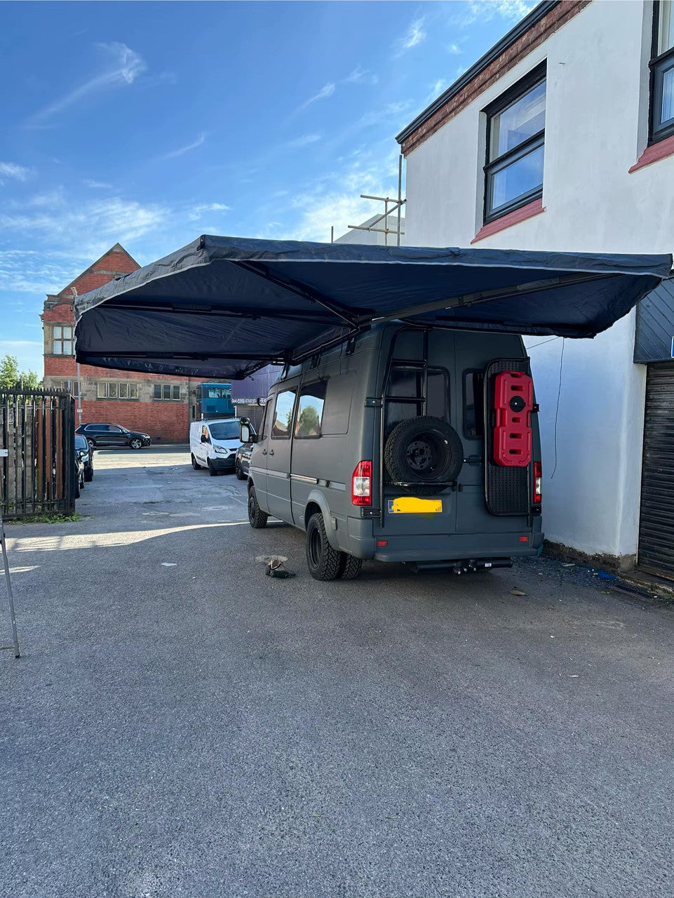 APEX4WD 270XL LED Awning - XL 2.5m Black Car 4x4 270 Degree Overland Cover