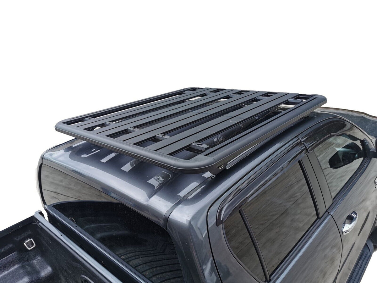 Aluminium Roof Rack for Toyota HILUX 2005-2015 Mk6 Mk7 VIGO Black - Slim Factory Fitment 135x125cm