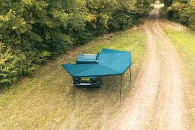APEX4WD 270XL LED Awning - XL 2.5m Black Car 4x4 270 Degree Overland Cover