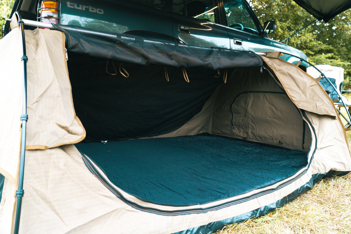 APEX4WD 270XL LED Awning - XL 2.5m Black Car 4x4 270 Degree Overland Cover