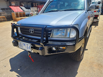 Steel Winch Bumper for TOYOTA LAND CRUISER 100 Series (1998-2007) Off Road 4x4 Bullbar Front Oz Style