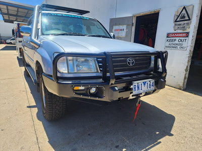 Steel Winch Bumper for TOYOTA LAND CRUISER 100 Series (1998-2007) Off Road 4x4 Bullbar Front Oz Style