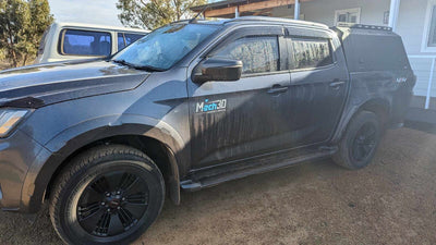 Isuzu D-Max Mk2 2012+ Rear Canopy Hardtop Double Cab Metal Black 4x4 Heavy Duty