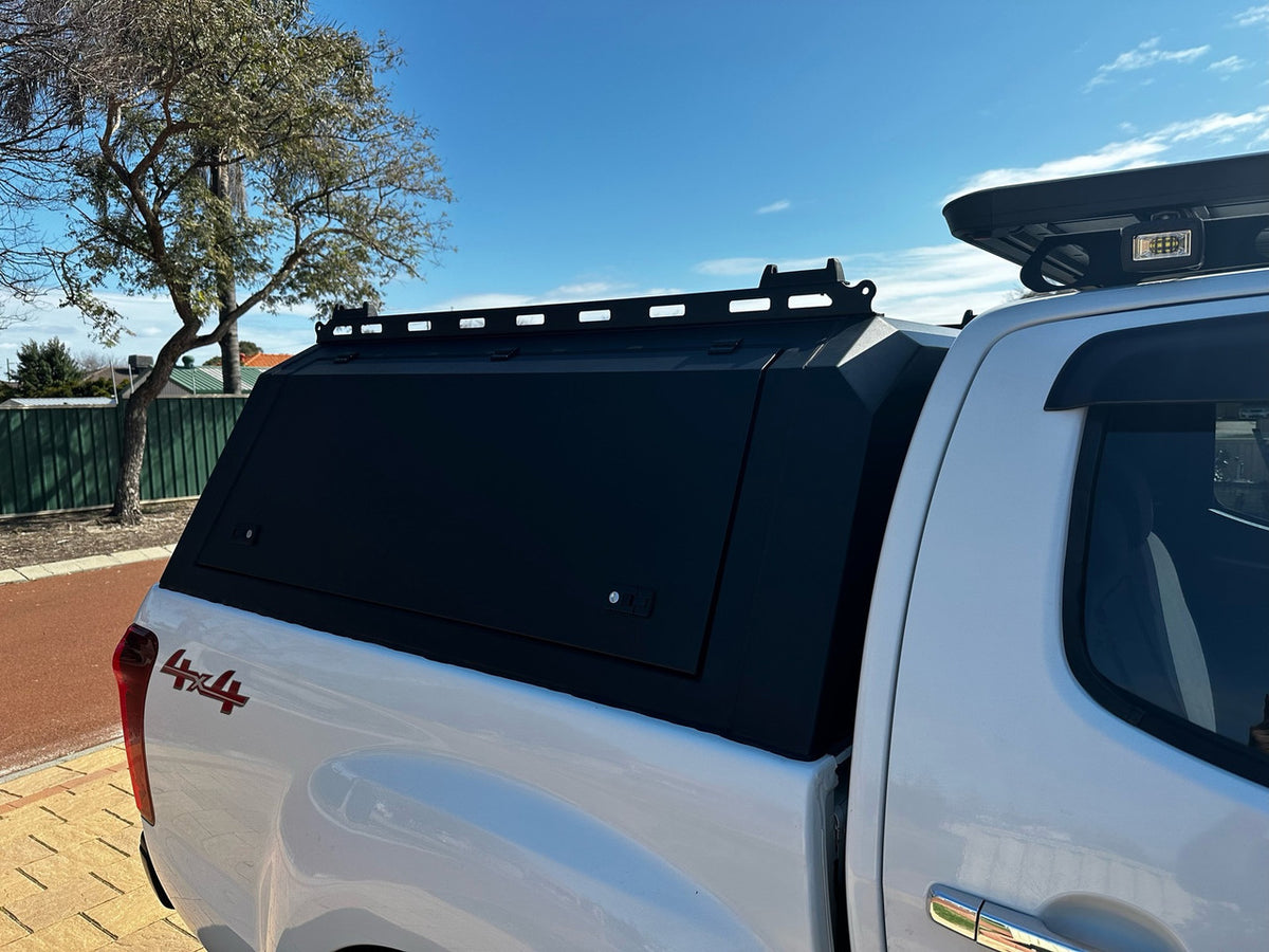 Isuzu D-Max Mk2 2012+ Rear Canopy Hardtop Double Cab Metal Black 4x4 Heavy Duty