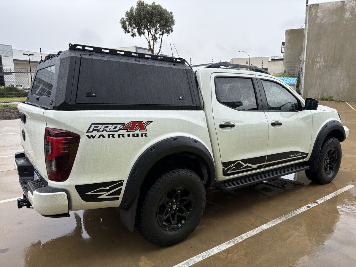 Rear Canopy Nissan Navara NP300 (2016+) Hardtop Double Cab Metal Black 4x4 Steel