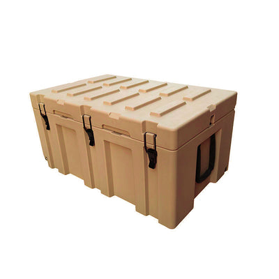 APEX4WD - 150L KHAKI TAN SAND - Storage Overland Case Box Waterproof Cargo 4x4