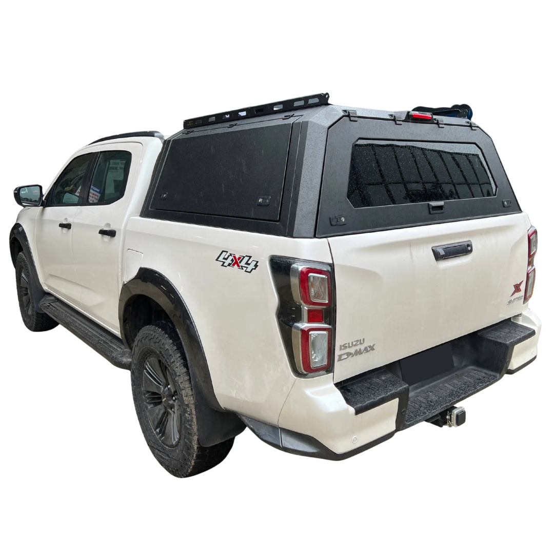 Isuzu D-Max Mk2 2012+ Rear Canopy Hardtop Double Cab Metal Black 4x4 Heavy Duty