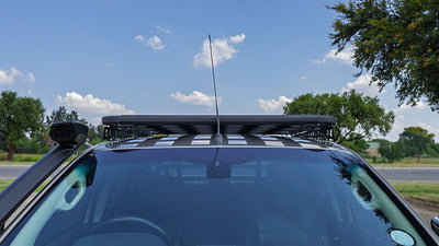 Aluminium Roof Rack for FORD RANGER T6/7/8 (2012-2022) Double Cab Black Slim Fit