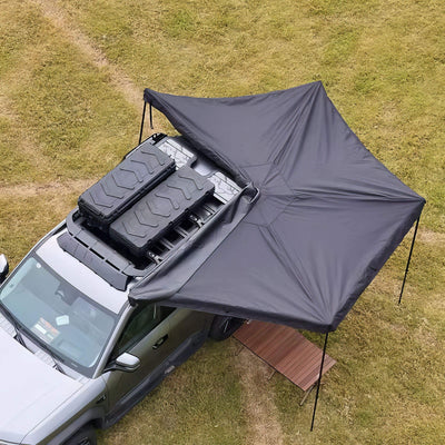 Apex4WD BLACK 270-Degree Awning - Left Side Expedition Fold-out Vehicle Camping Tent
