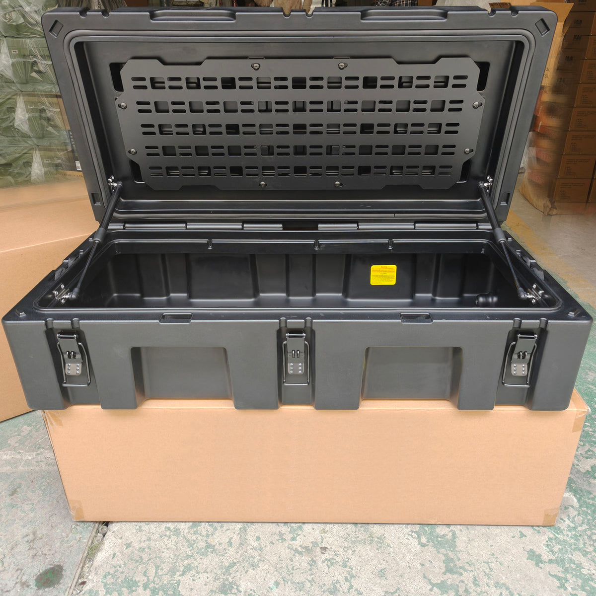 APEX4WD - 92L BLACK - Heavy Duty Storage Overland Case Box Waterproof Cargo 4x4