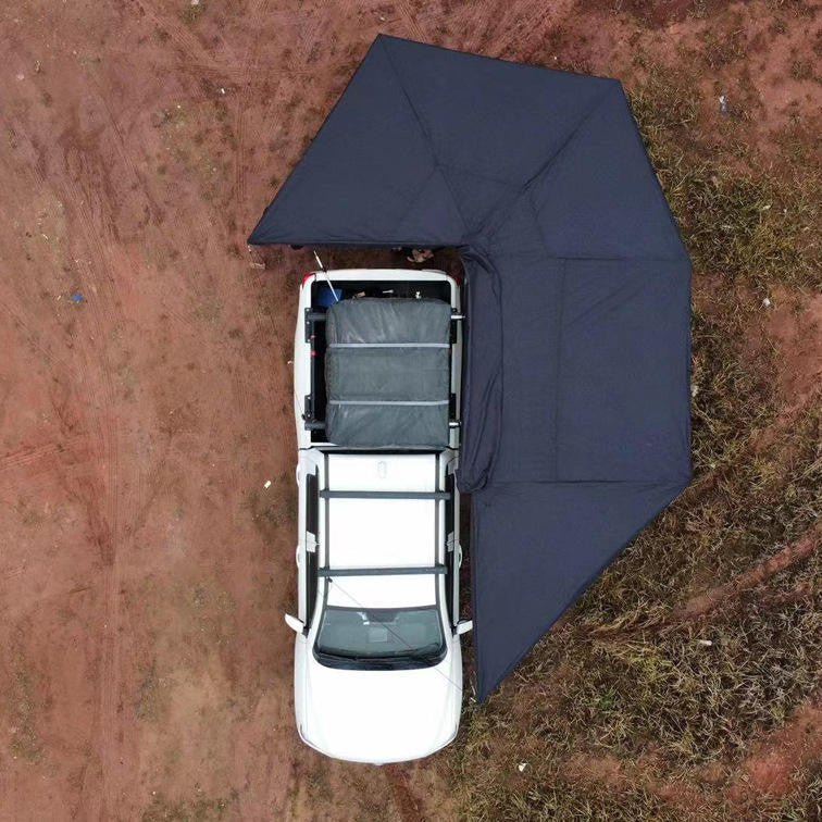 APEX4WD 270XL LED Awning - XL 2.5m Black Car 4x4 270 Degree Overland Cover