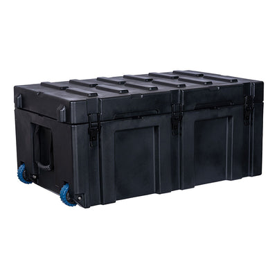 APEX4WD - 220L BLACK - Storage Overland Wheeled Case Box Waterproof Cargo 4x4