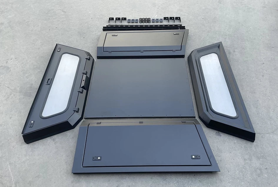 Canopy for FORD RANGER T6 T7 T8 (2012-2022) Rear Hardtop Double Cab Metal Black
