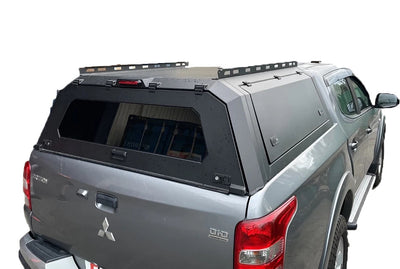 Canopy for Mitsubishi L200 2015-2024 Rear Hardtop Double Cab Metal Black 4x4