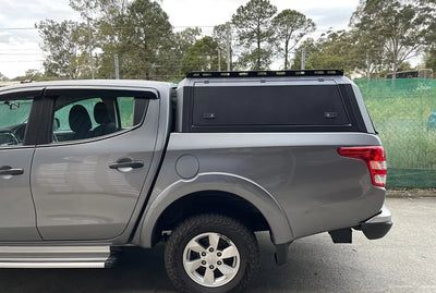 Canopy for Mitsubishi L200 2015-2024 Rear Hardtop Double Cab Metal Black 4x4