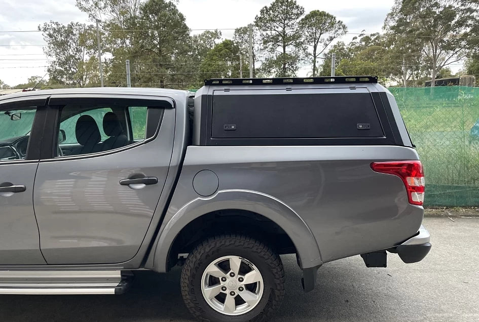 Canopy for Mitsubishi L200 2015-2024 Rear Hardtop Double Cab Metal Black 4x4