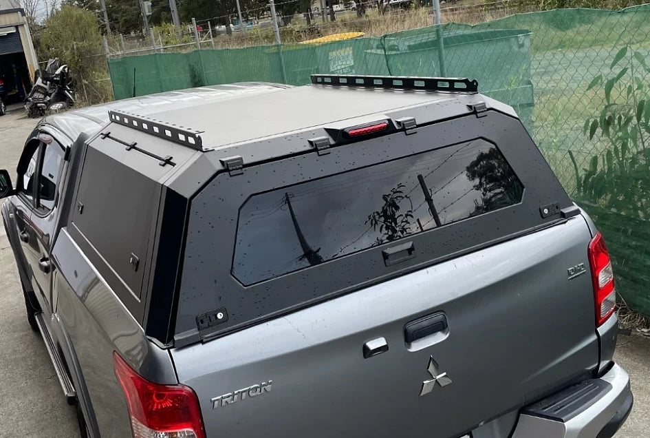 Canopy for Mitsubishi L200 2015-2024 Rear Hardtop Double Cab Metal Black 4x4