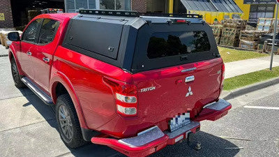 Canopy for Mitsubishi L200 2015-2024 Rear Hardtop Double Cab Metal Black 4x4