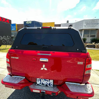 Canopy for Mitsubishi L200 2015-2024 Rear Hardtop Double Cab Metal Black 4x4