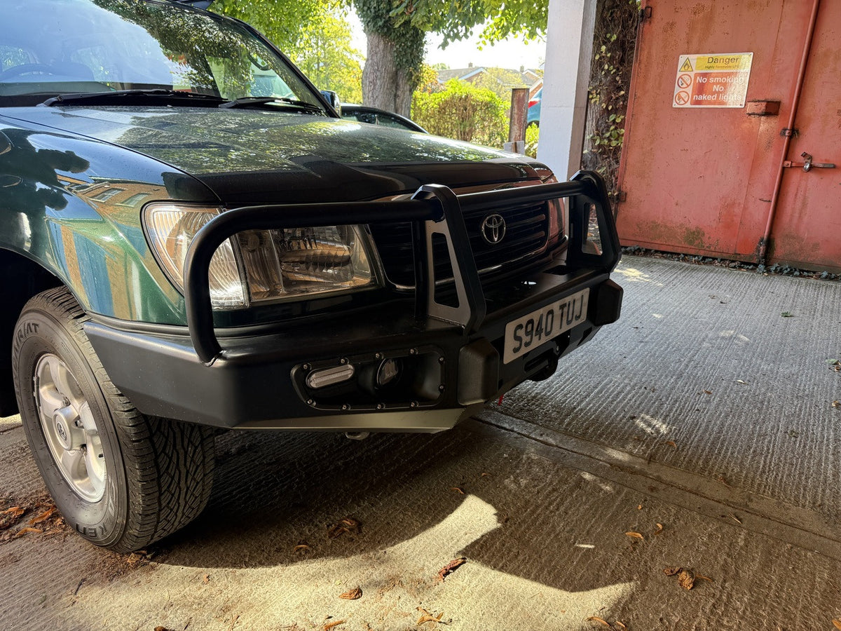 Steel Winch Bumper for TOYOTA LAND CRUISER 100 Series (1998-2007) Off Road 4x4 Bullbar Front Oz Style