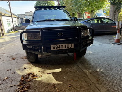 Steel Winch Bumper for TOYOTA LAND CRUISER 100 Series (1998-2007) Off Road 4x4 Bullbar Front Oz Style