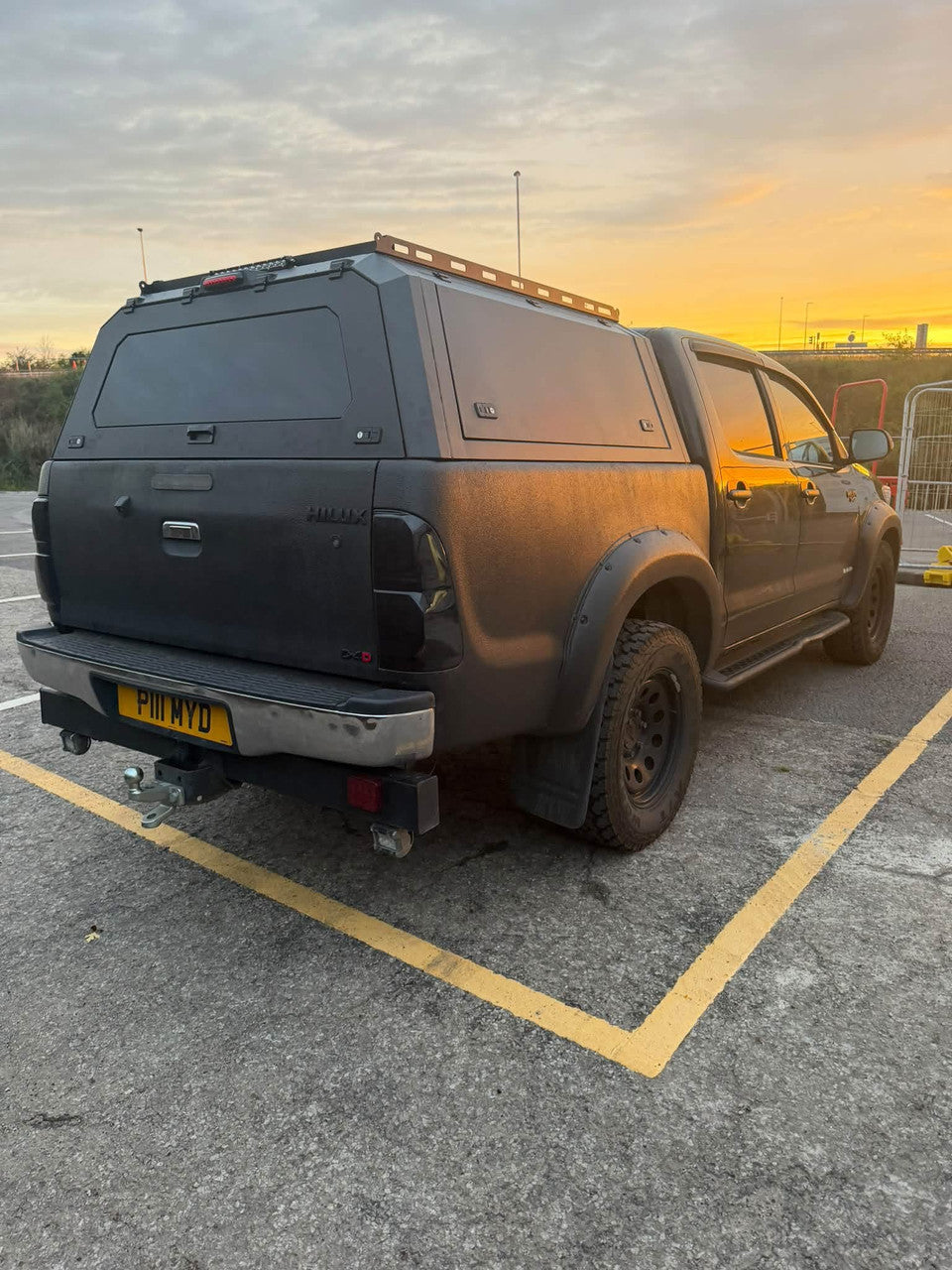 Canopy for Toyota Hilux 2005-2026 Rear Hardtop Double Cab Metal Black Heavy Duty