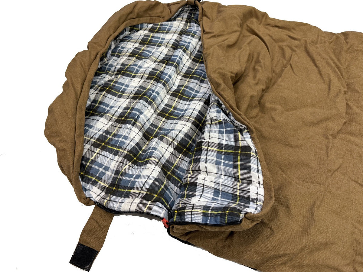 Premium 100% Cotton Canvas Sleeping Bag Single Person WINTER 4kg Heavy Thick