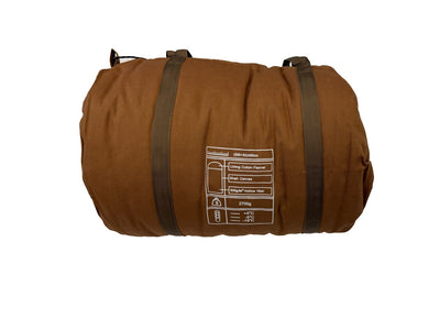 Premium 100% Cotton Canvas Sleeping Bag Single Person 2.7kg Heavy Thick