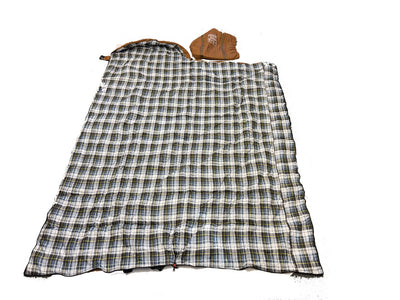 Premium 100% Cotton Canvas Sleeping Bag Single Person 2.7kg Heavy Thick
