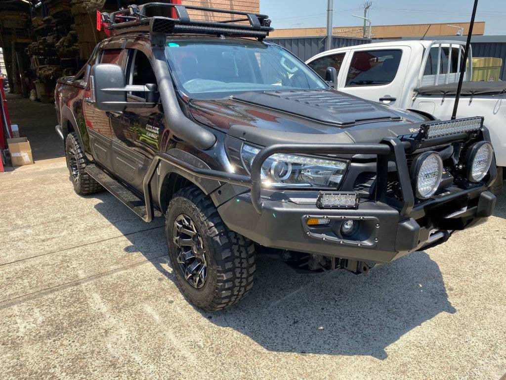 Universal Side Steps & Brush Bars for 4x4 - Steel Metal for Winch Bumper Off Road 4x4 Bullbar Oz Style