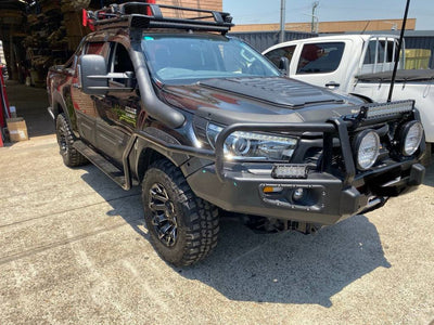 Universal Side Steps & Brush Bars for 4x4 - Steel Metal for Winch Bumper Off Road 4x4 Bullbar Oz Style