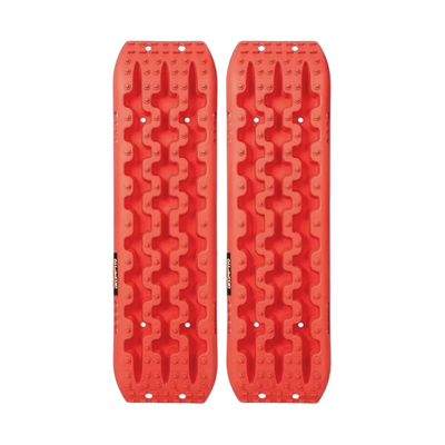 2x Red Recovery Traction Boards Sand Ladder Mud Snow Plastic Set Pair Kit 4x4