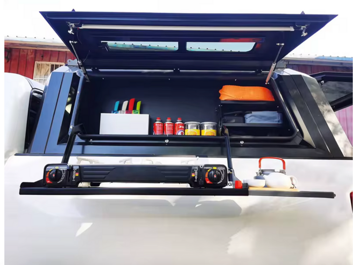 LEFT Side Storage Canopy Section Fold Out Kitchen For Steel Pickup Truck Canopy