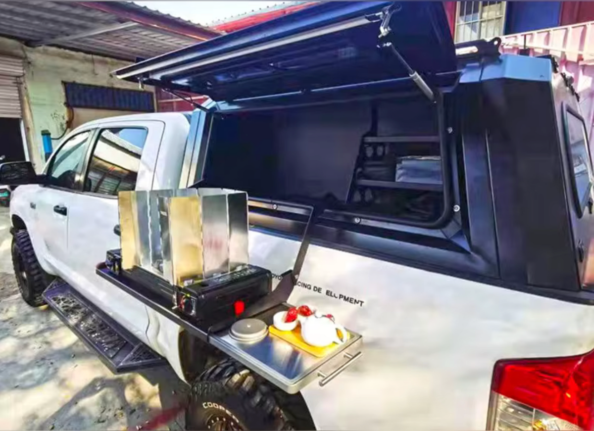 LEFT Side Storage Canopy Section Fold Out Kitchen For Steel Pickup Truck Canopy