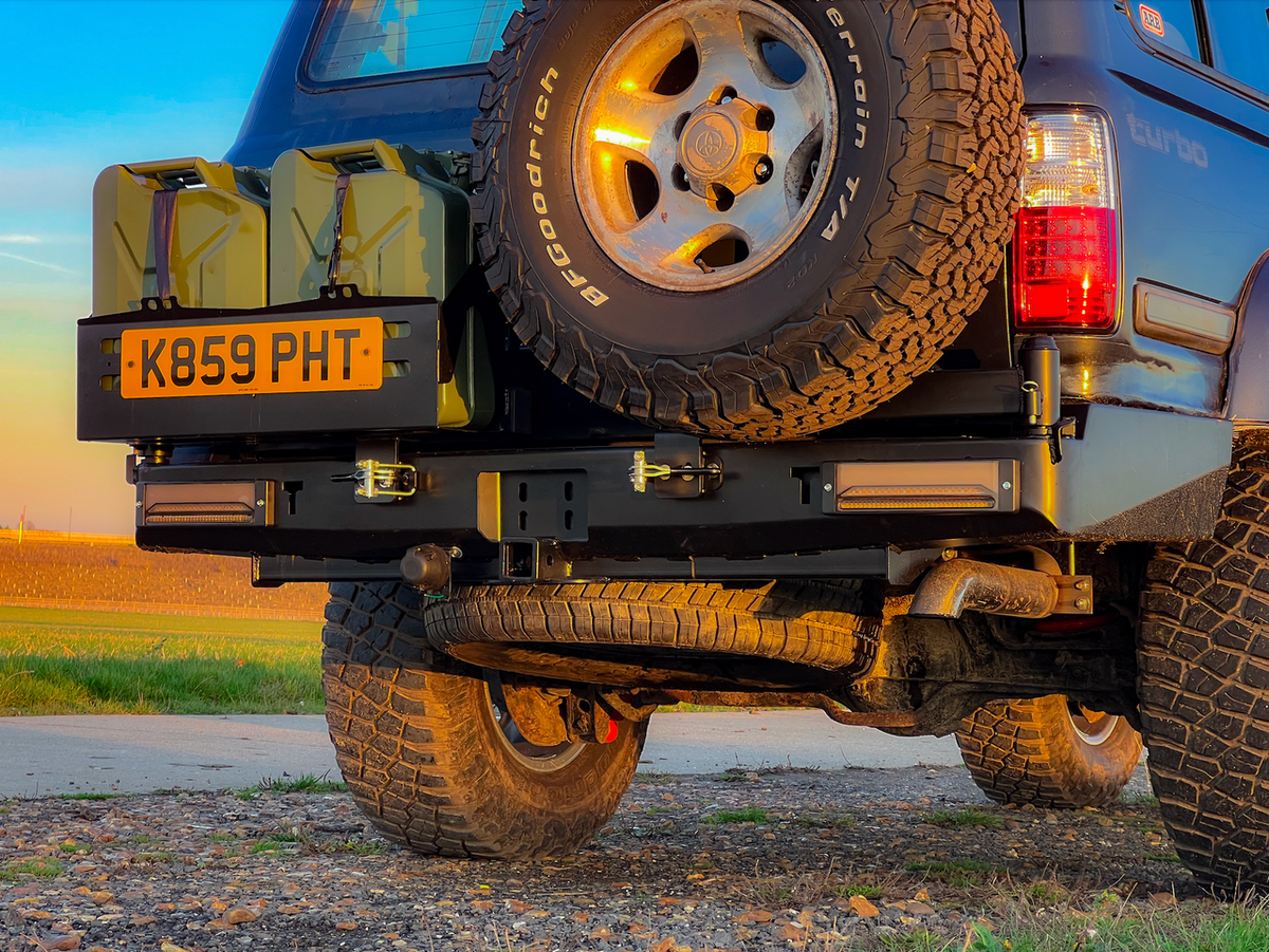 REAR Steel Bumper for TOYOTA LAND CRUISER 80 Series (1990-1997) Tyre Swing Jerry Can Off Road 4x4 Bullbar Oz Style LC80