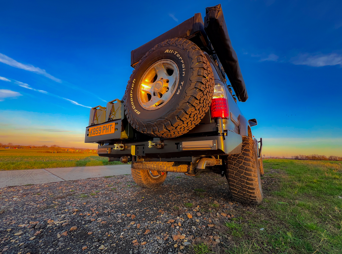 REAR Steel Bumper for TOYOTA LAND CRUISER 80 Series (1990-1997) Tyre Swing Jerry Can Off Road 4x4 Bullbar Oz Style LC80