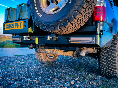 REAR Steel Bumper for TOYOTA LAND CRUISER 80 Series (1990-1997) Tyre Swing Jerry Can Off Road 4x4 Bullbar Oz Style LC80