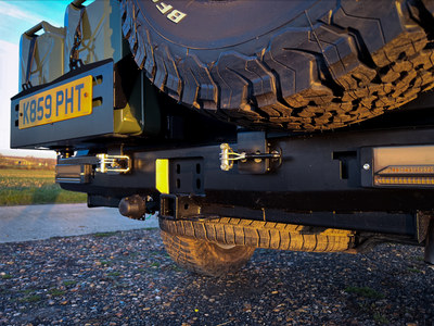 REAR Steel Bumper for TOYOTA LAND CRUISER 100 Series (1998-2007) Tyre Swing Jerry Can Off Road 4x4 Bullbar Oz Style