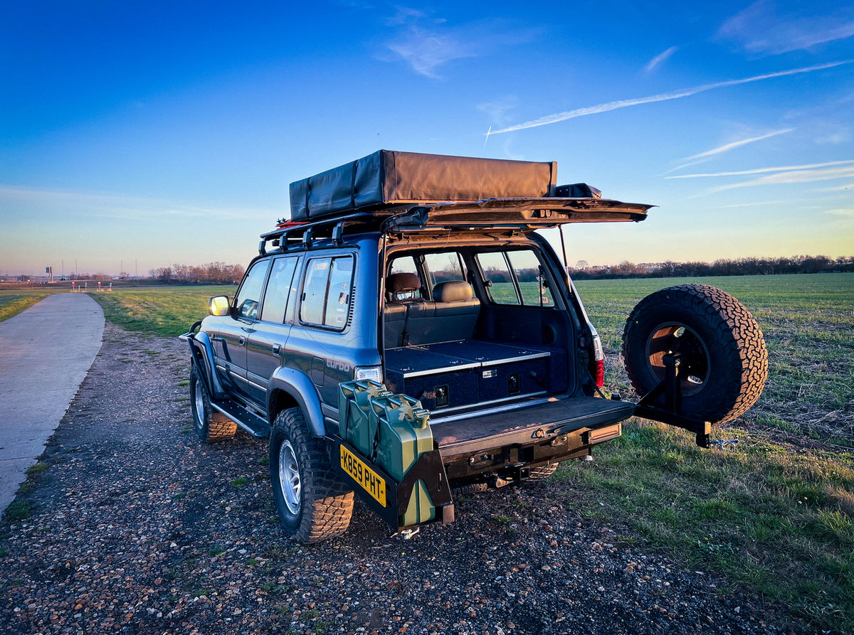 REAR Steel Bumper for TOYOTA LAND CRUISER 80 Series (1990-1997) Tyre Swing Jerry Can Off Road 4x4 Bullbar Oz Style LC80