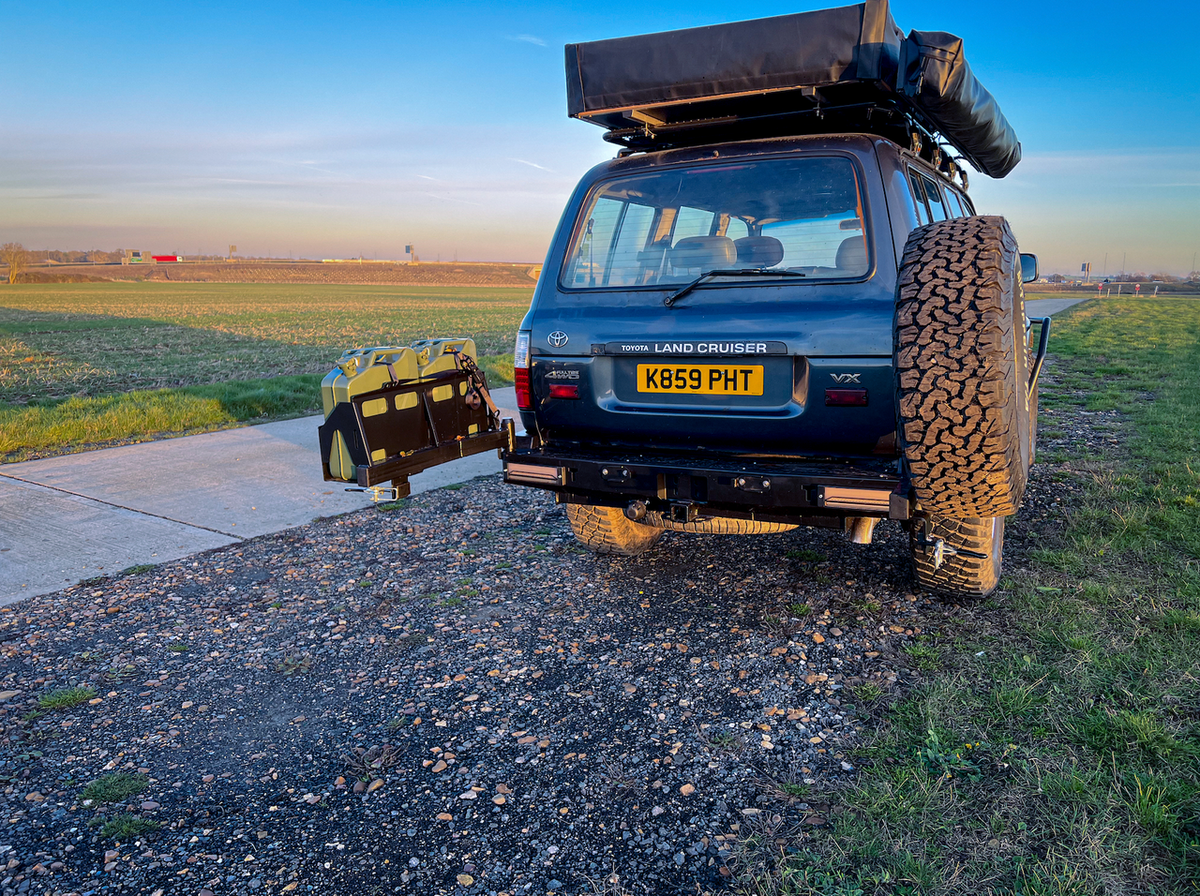 REAR Steel Bumper for TOYOTA LAND CRUISER 80 Series (1990-1997) Tyre Swing Jerry Can Off Road 4x4 Bullbar Oz Style LC80