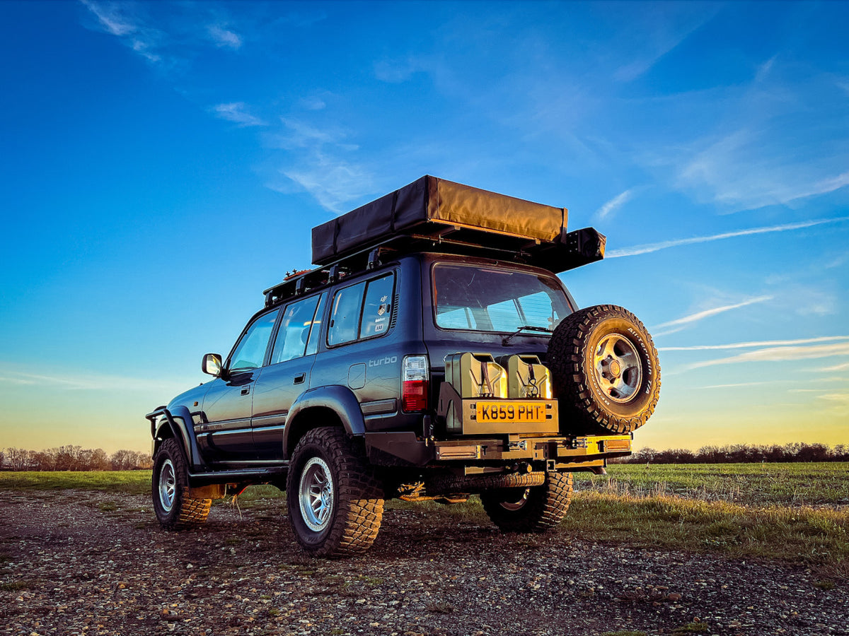 REAR Steel Bumper for TOYOTA LAND CRUISER 100 Series (1998-2007) Tyre Swing Jerry Can Off Road 4x4 Bullbar Oz Style
