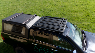 Aluminium Roof Rack for Toyota HILUX 2015+ Mk8 Mk9 Revo Black - Slim Factory Fitment