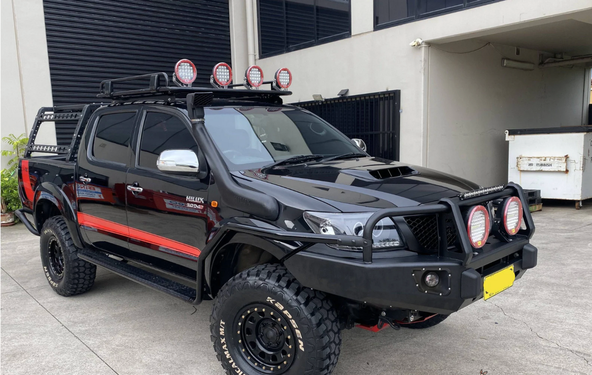 Universal Side Steps & Brush Bars for 4x4 - Steel Metal for Winch Bumper Off Road 4x4 Bullbar Oz Style