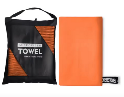 Large Microfibre Camping Travel Towel - 80 x 130cm - Quick Dry Compact Lightweight