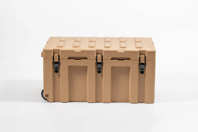APEX4WD - 150L KHAKI TAN SAND - Storage Overland Case Box Waterproof Cargo 4x4