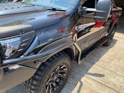 Universal Side Steps & Brush Bars for 4x4 - Steel Metal for Winch Bumper Off Road 4x4 Bullbar Oz Style