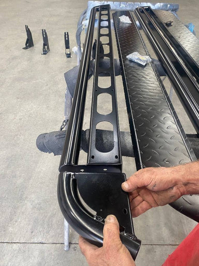 Universal Side Steps for 4x4 & Pickup Trucks - Steel Metal Off Road 4x4 Rock Sliders